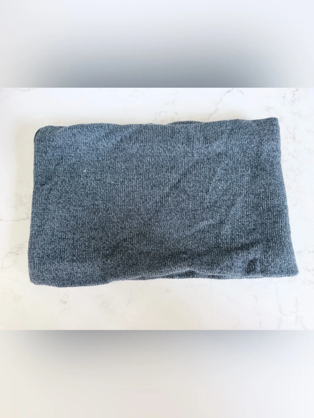 Y2K Vintage Charcoal Gray knit neck warmer neck wrap cowl neck scarf